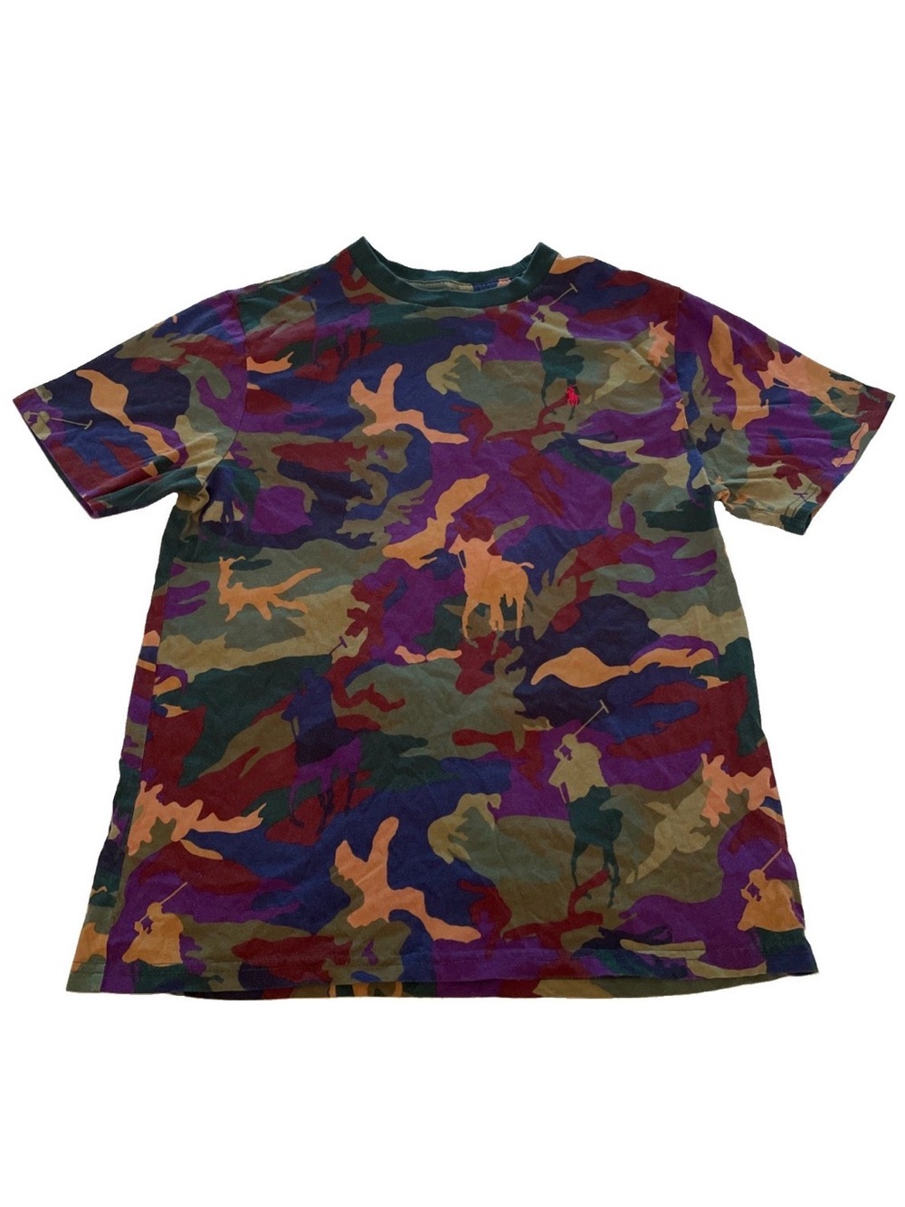 Polo Ralph Lauren Boys XL 18-20 Pony Camo Cotton T-Shirt Crewneck Short Sleeve